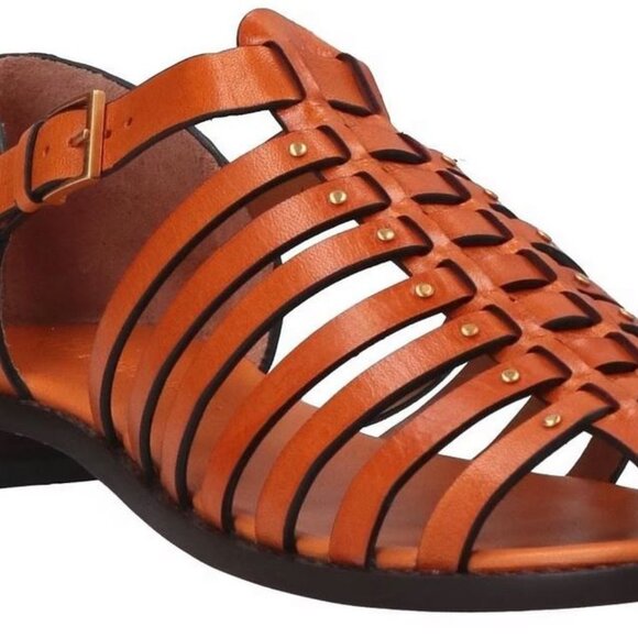 Brand New Tory Burch Women 9.5 fisherman sandal vachetta leather 90773 - Picture 3 of 5